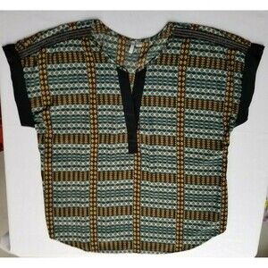 Cato Tunic Top Multi-Color Women's Top Pleated in back Size 22/24